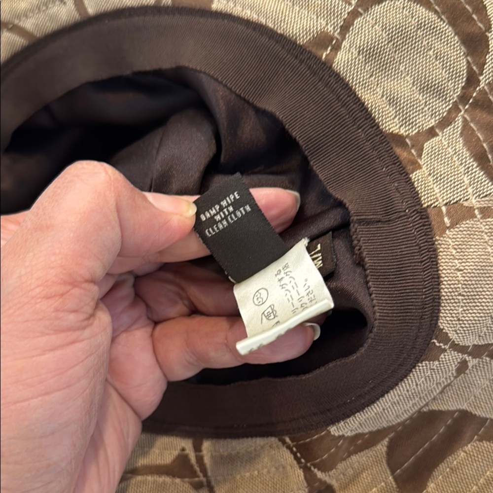 Authentic Coach Pink Patterned Hat - Picture 10 of 10